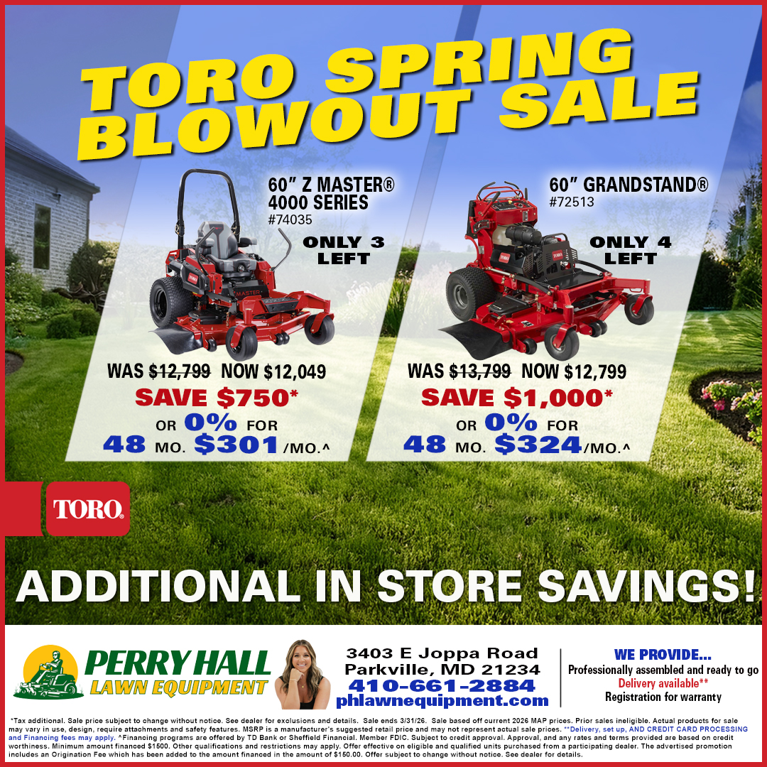 Toro Spring Blowout Sale ad